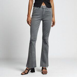 Mother The Weedender Mid Rise Flare Jeans Chalk it Up Size 28